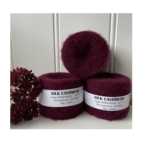 Silk Cashmere 600 BURGUNDER